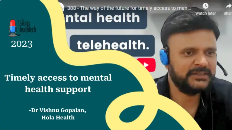 Timely access to Mental health is the way of the future - Dr. Vishnu Gopalan