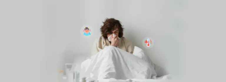 Fever, chills, body aches, headache, fatigue but no cough