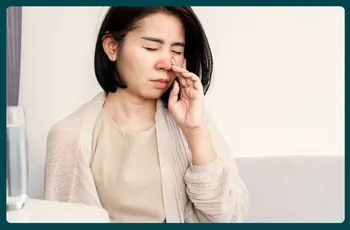 Blocked nose and itchy throat