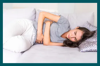 stomach pain in women