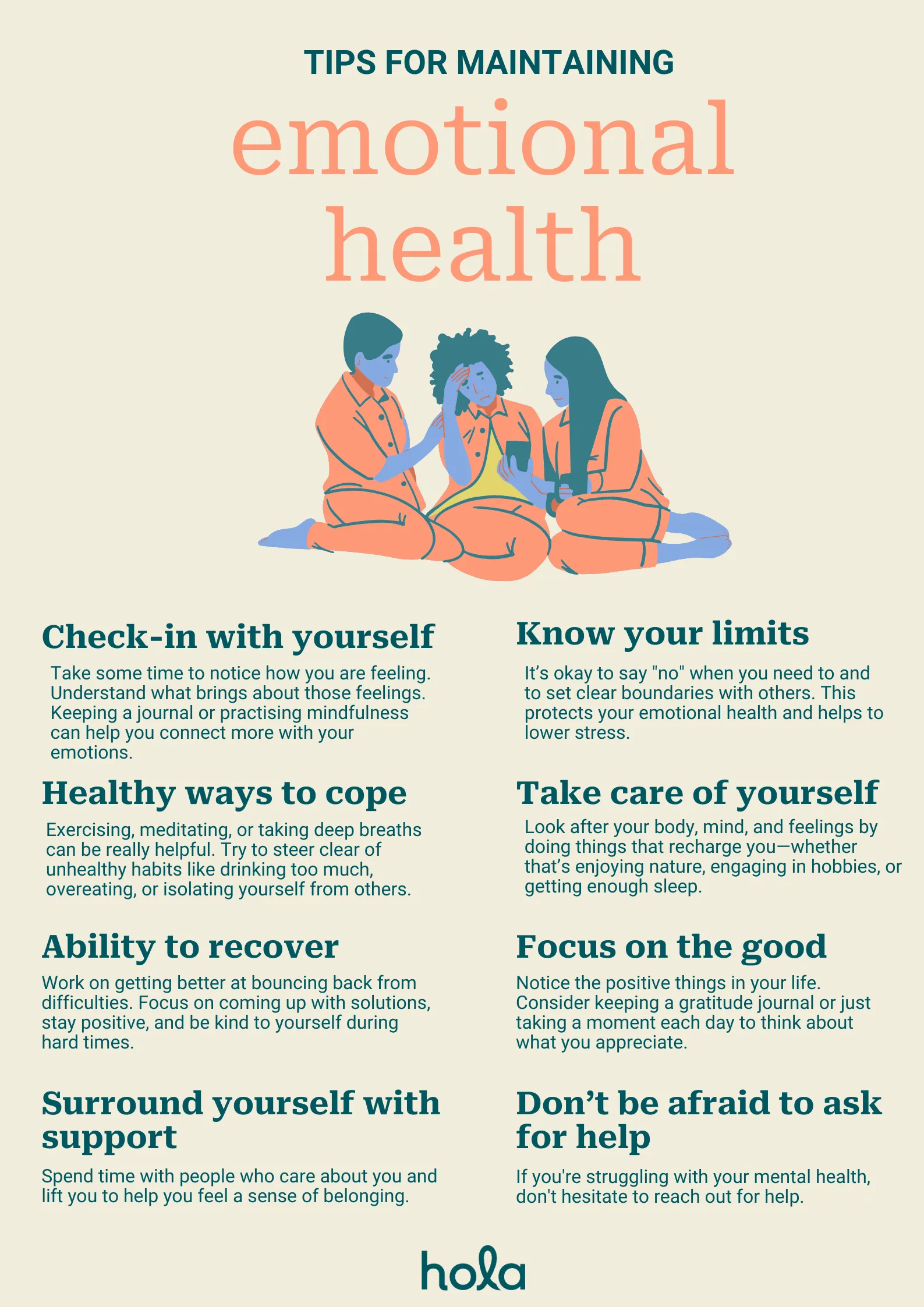 Here are some practical steps you can take to work on your emotional health