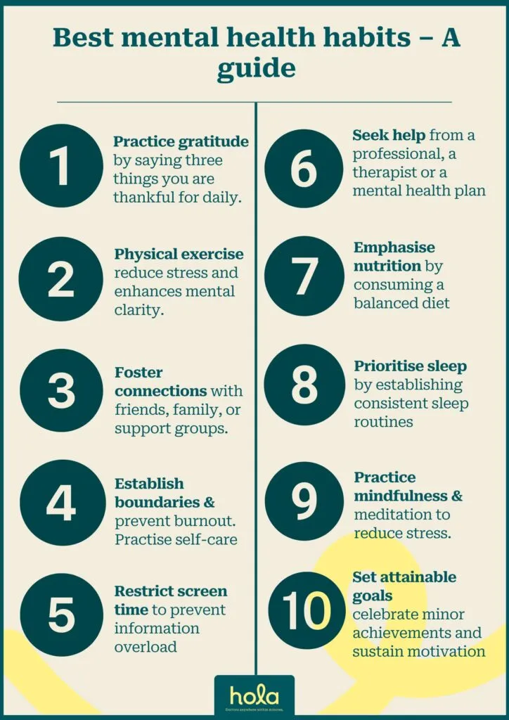 Here are some habits to help you prioritise your mental well-being
