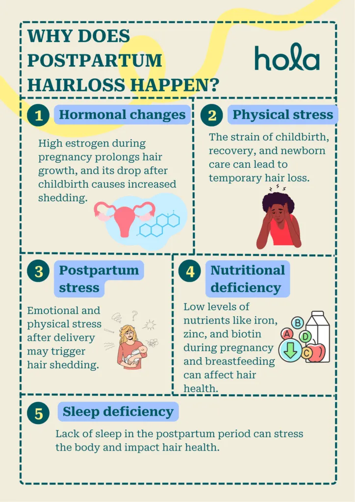Why does post partum hair loss happen