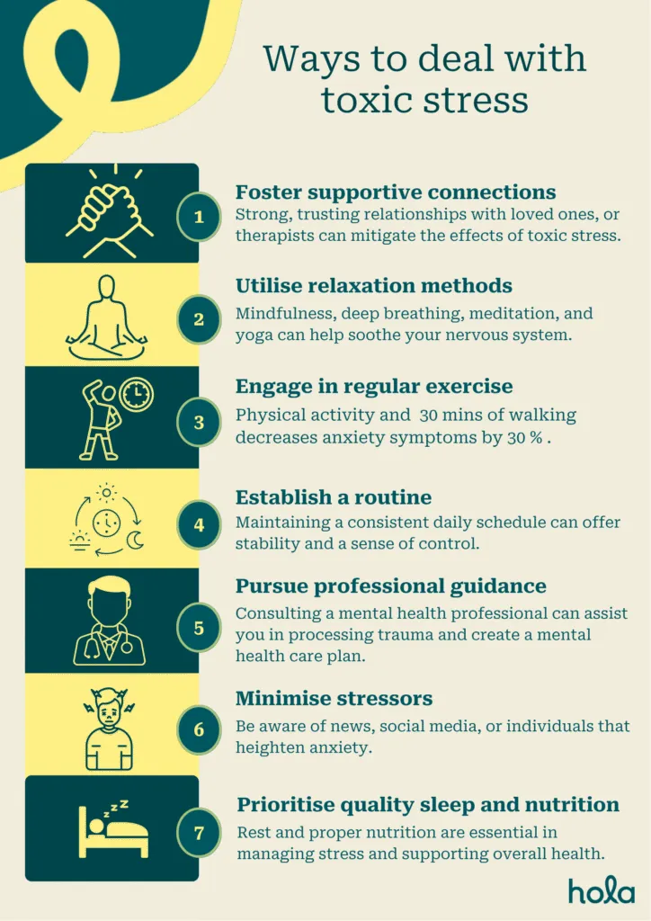 How do you deal with toxic stress?
