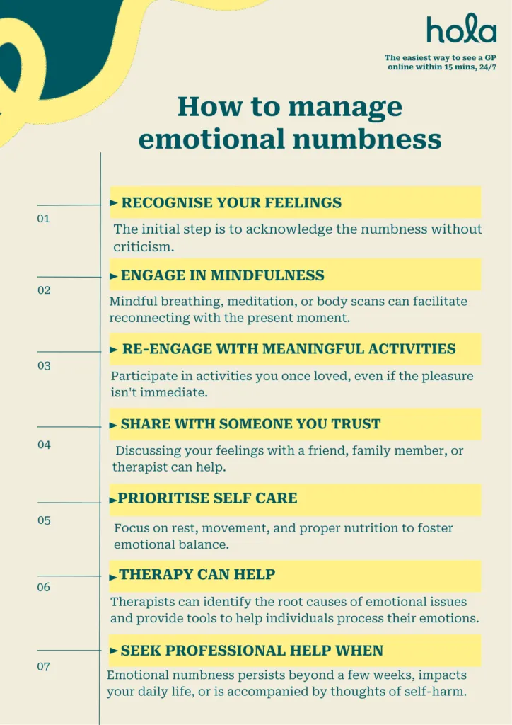 How to manage emotional numbness