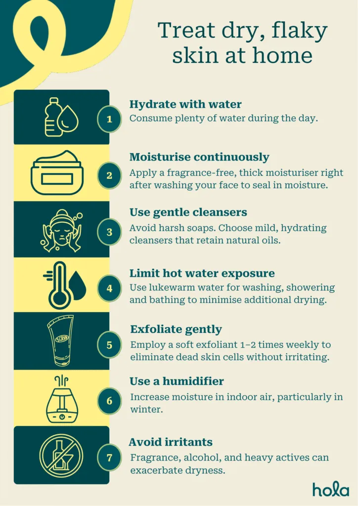 What causes dry skin on legs & face 