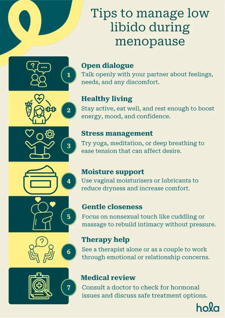 Tips to manage low libido during menopause
