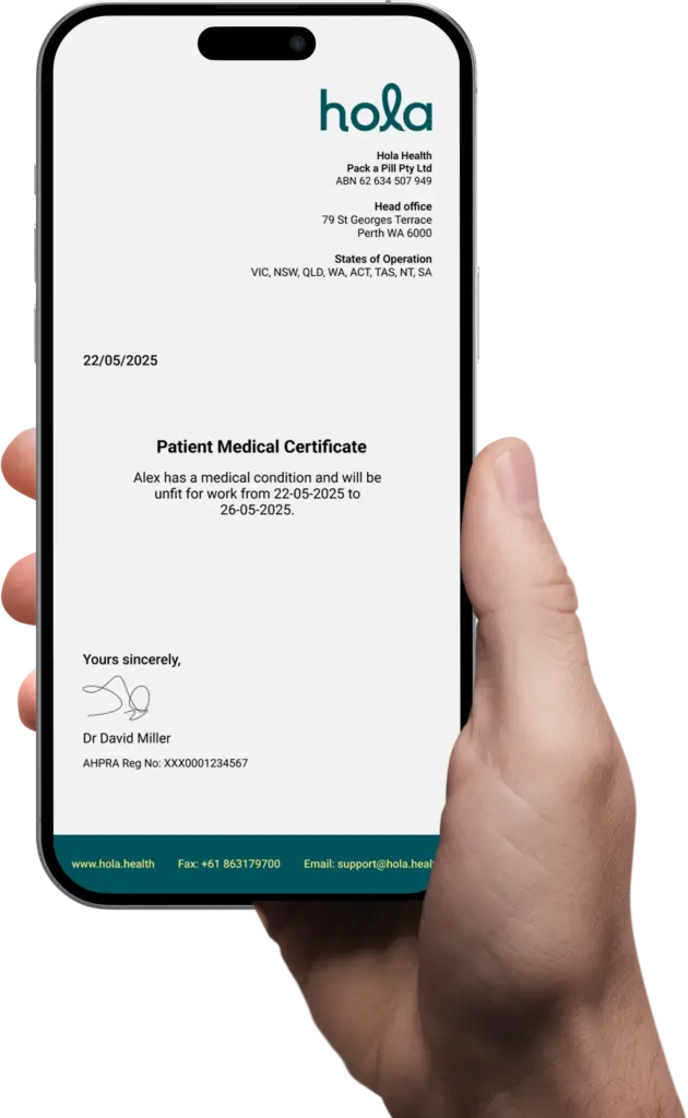Hola-doctor-note-online-sample-view-mobile-phone