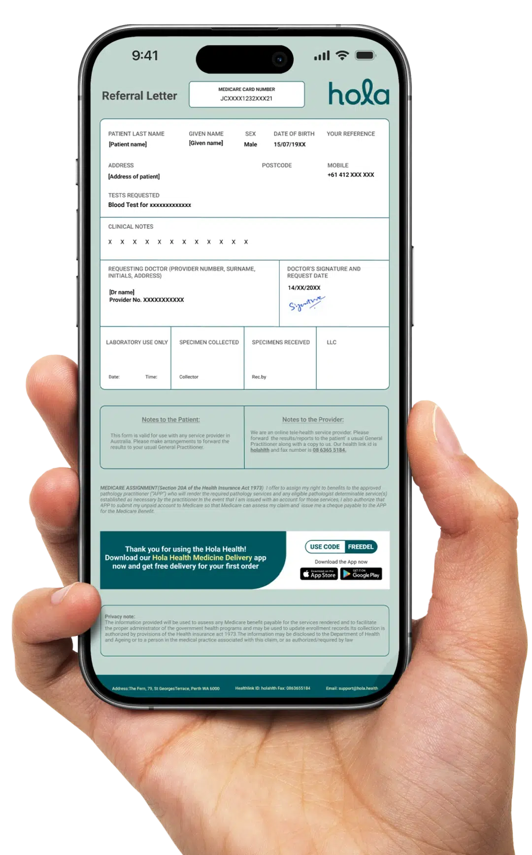 What are a standard routine blood tests in Australia?